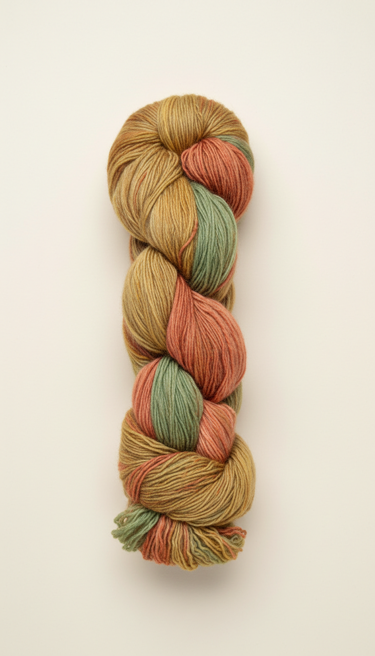 Hand-Dyed Merino Wool Skein